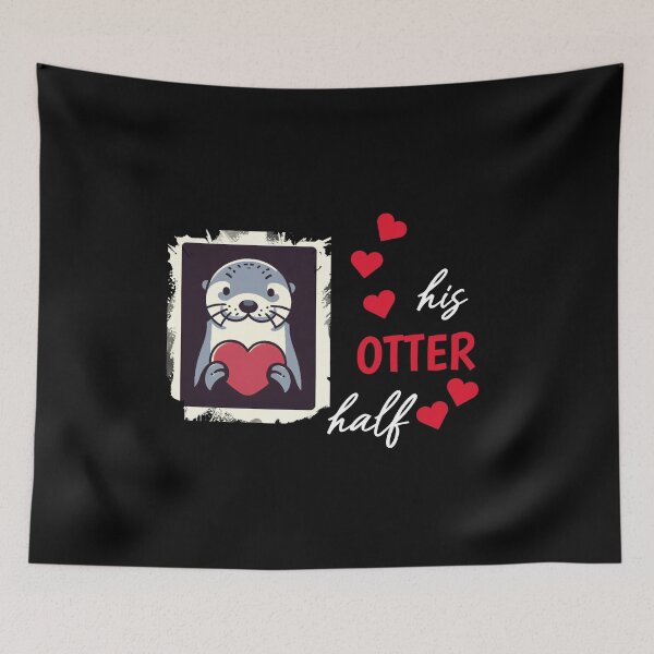 Item preview, Otter half love gift designed and sold by Slowerblue.