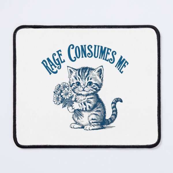 Item preview, Rage Consumes Me Funny Vintage Kitten designed and sold by haitrieuic96.