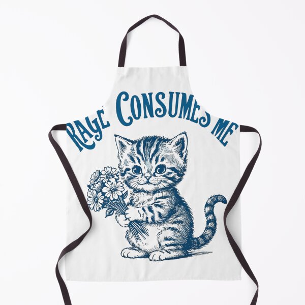 Item preview, Rage Consumes Me Funny Vintage Kitten designed and sold by haitrieuic96.
