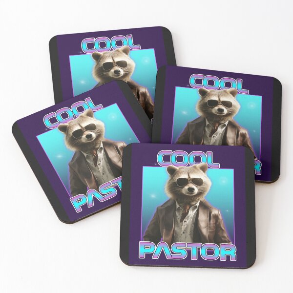 Item preview, Pastor Gift Cool Raccoon Christian Funny Church Staff designed and sold by tshirtart2024.