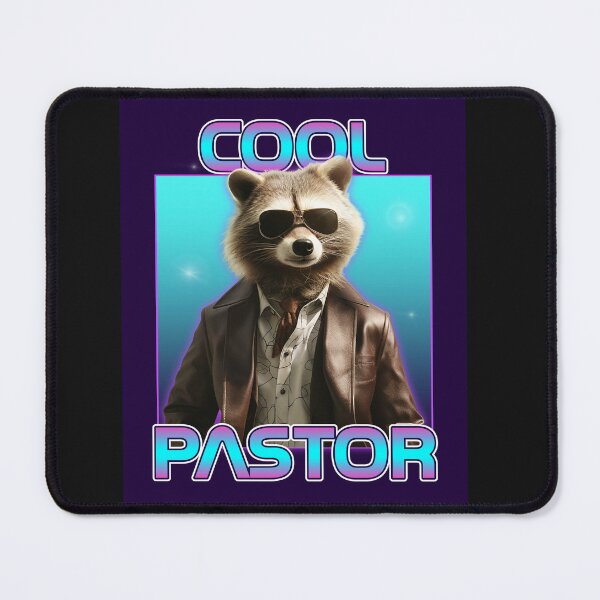 Item preview, Pastor Gift Cool Raccoon Christian Funny Church Staff designed and sold by tshirtart2024.
