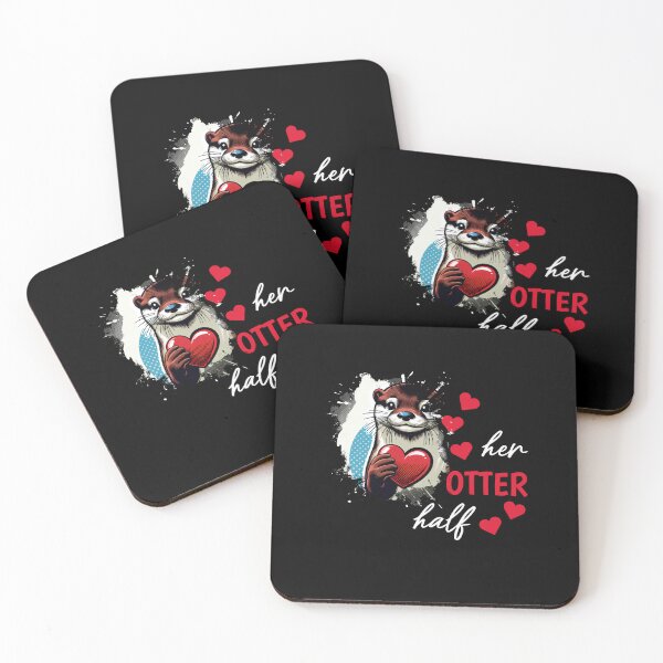 Item preview, Otter half love gift designed and sold by Slowerblue.