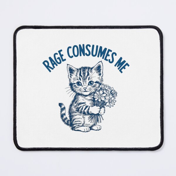 Item preview, Rage Consumes Me Funny Vintage Kitten designed and sold by haitrieuic96.