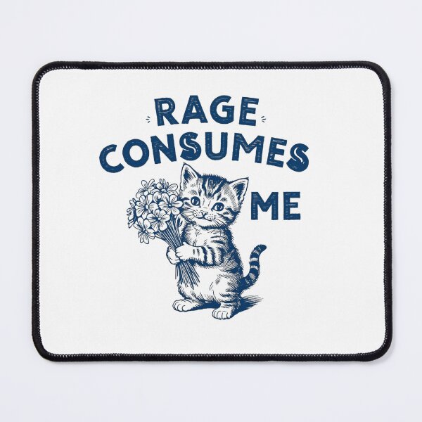 Item preview, Rage Consumes Me Funny Vintage Kitten designed and sold by haitrieuic96.