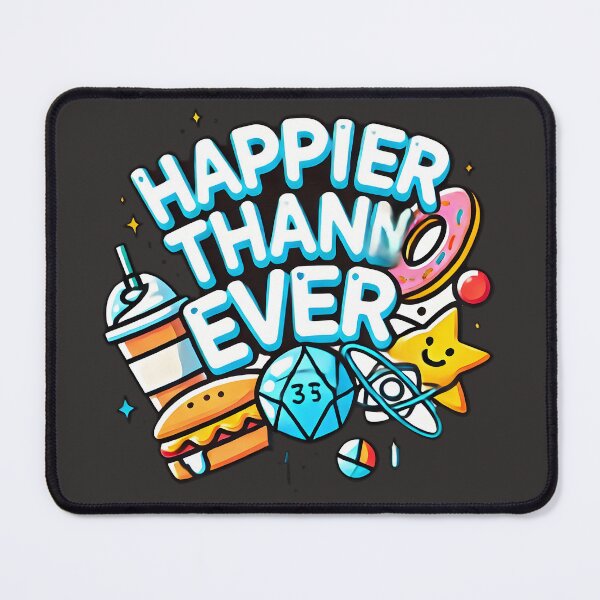 Item preview, happier than ever design sticker designed and sold by NCNGDESIGN.
