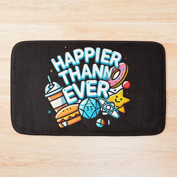 Item preview, happier than ever design sticker  designed and sold by NCNGDESIGN.