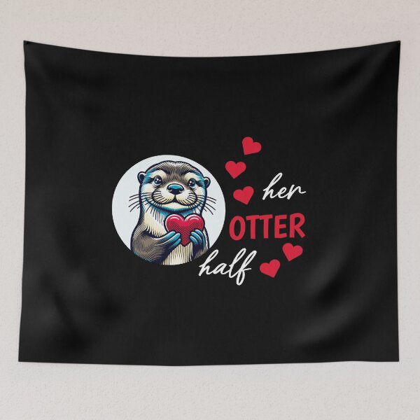 Item preview, Otter half love gift designed and sold by Slowerblue.