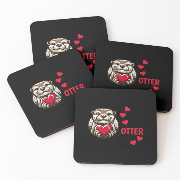 Item preview, Otter half love gift designed and sold by Slowerblue.