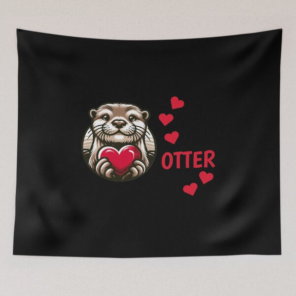 Item preview, Otter half love gift designed and sold by Slowerblue.
