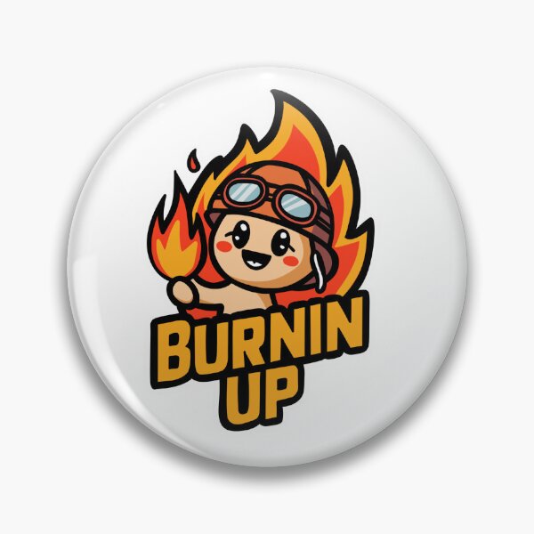 Item preview, Burnin Up Classic Design Sticker designed and sold by Dospart.