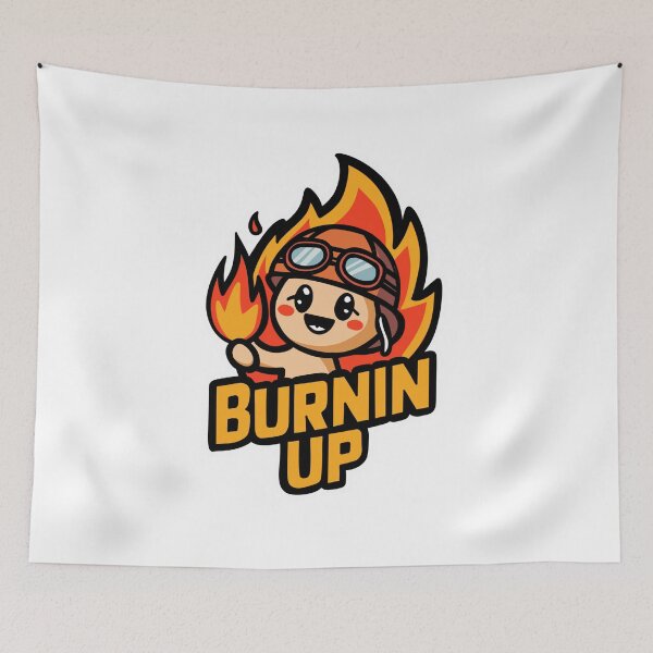 Item preview, Burnin Up Classic Design Sticker designed and sold by Dospart.