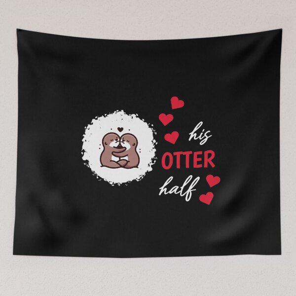 Item preview, Otter half love gift designed and sold by Slowerblue.
