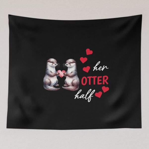 Item preview, Otter half love gift designed and sold by Slowerblue.
