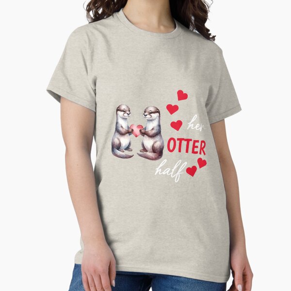 Item preview, Otter half love gift designed and sold by Slowerblue.