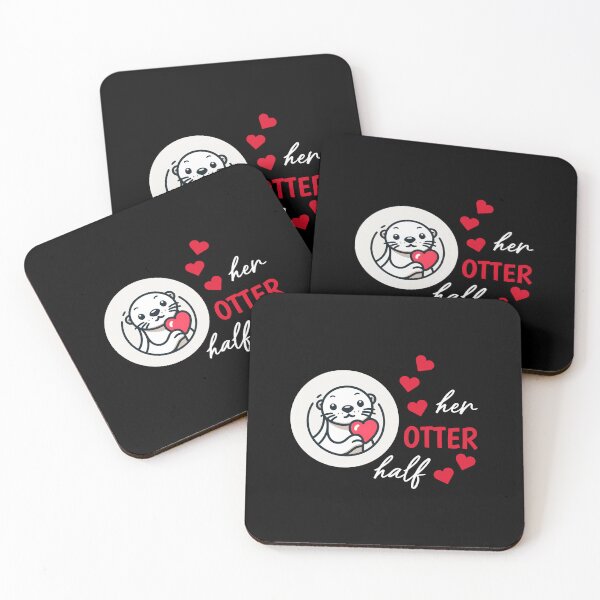Item preview, Otter half love gift designed and sold by Slowerblue.