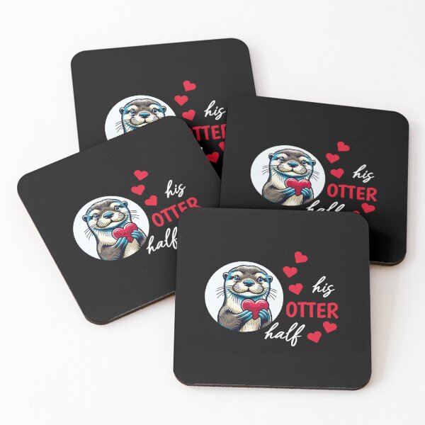 Item preview, Otter half love gift designed and sold by Slowerblue.