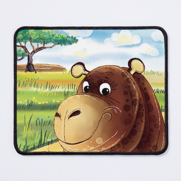Item preview, Curious Hippo on a Sunny Stroll designed and sold by MerryHeart7.