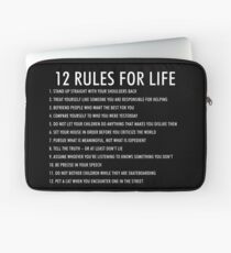 12 Regeln für das Leben jordan peterson (dunkle Version) Laptoptasche