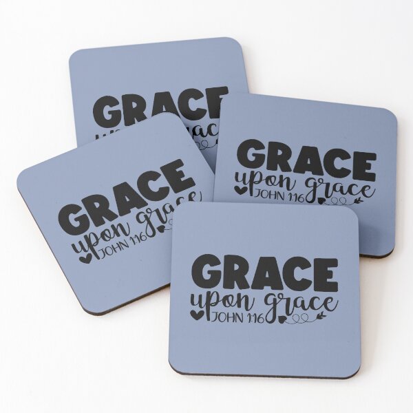 Item preview, Grace upon Grace - John 1 verse 16 designed and sold by simplydesignart.