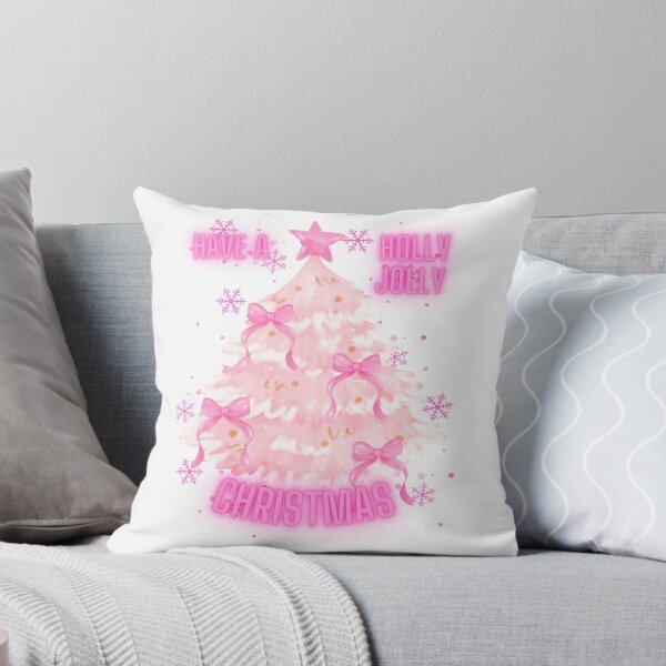 Item preview, Holly Jolly Pink Ribbon Christmas Tree designed and sold by ZerotwoStudio.
