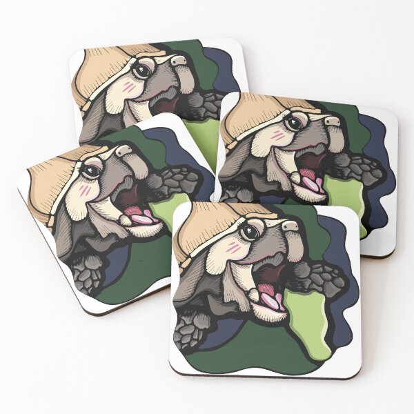 Item preview, Hungry turtle is enjoying a green treat designed and sold by alina-k-design.