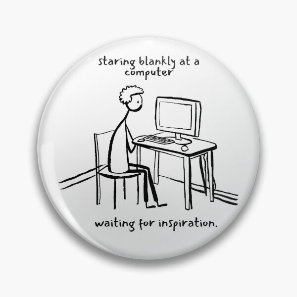 Item preview, Staring Blankly at a computer designed and sold by Crush-Vogue.