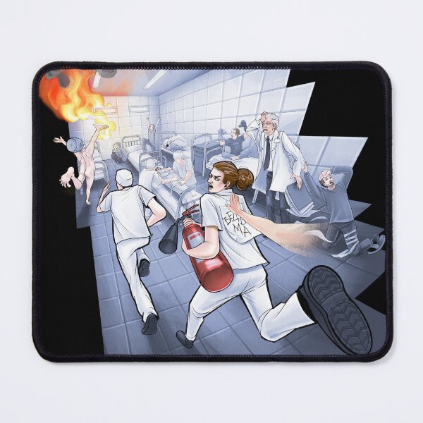 Item preview, Doctors and patients in psychiatric clinic designed and sold by Ekaterina Glazkova.