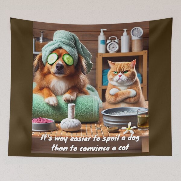 Item preview, Dog Spa vs. Cat Attitude designed and sold by joejiing.