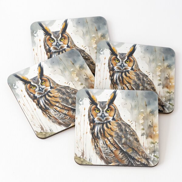 Item preview, Long-eared Owl - Great British Birds designed and sold by Country-Artist.