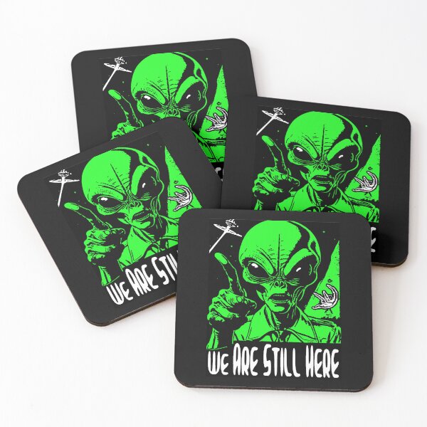Item preview, We Are Still Here; Alien; Science Fiction, designed and sold by StickerApe.