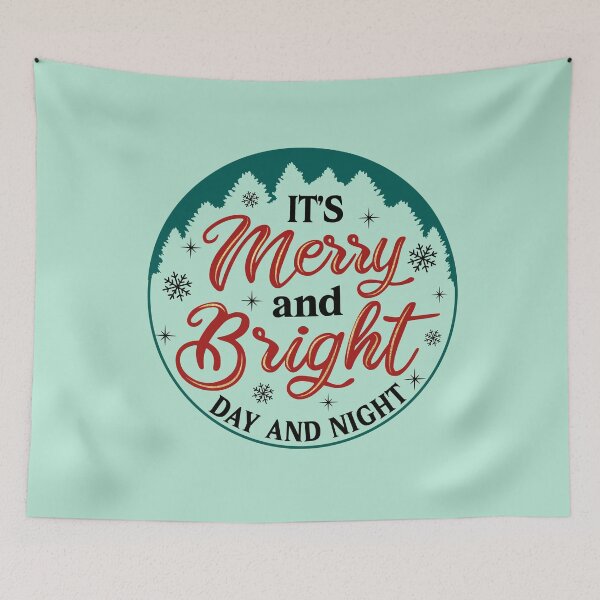 Item preview, It's Merry and Bright Dat and Night designed and sold by ChemicalXShop.