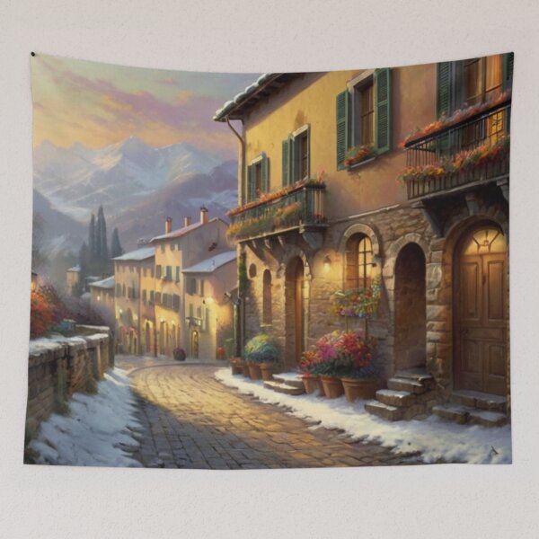 Item preview, Winter’s Quiet Grace Along Italian Avenues designed and sold by BlareBlare.