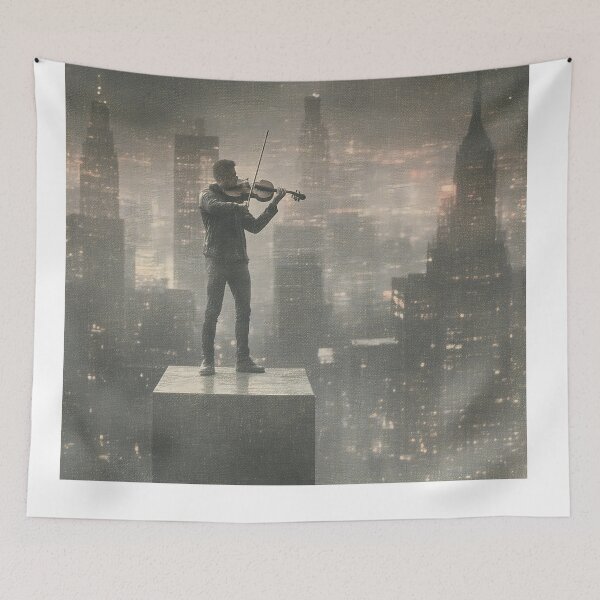 Item preview, Violin Echoes in Darkness designed and sold by PanoramaPrints.