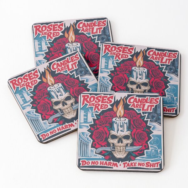 Item preview, Do No Harm, Take No Shit - Skull and Roses designed and sold by pixelated_echoes.