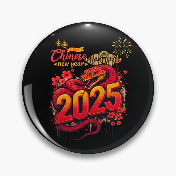 Item preview, venemous Red Snake with  ver 4-Year of the Snake 2025- Chinese Zodiac Theme- black Background designed and sold by CosmicNook1.