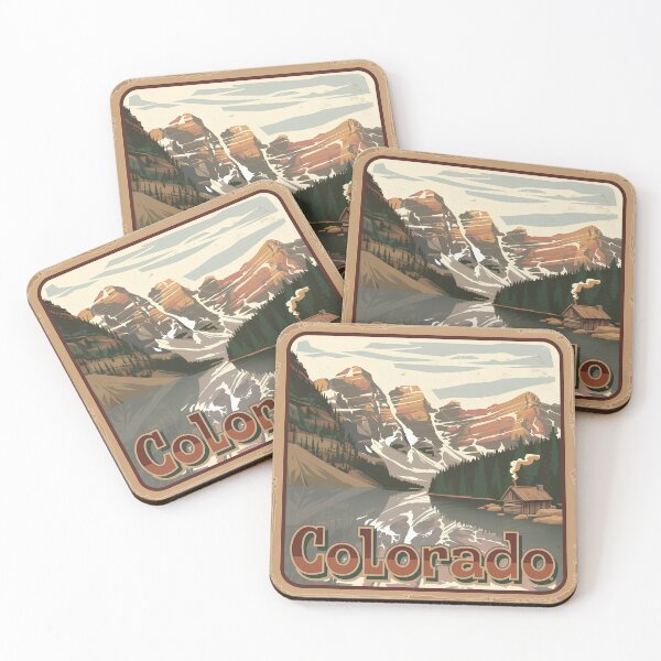 Item preview, Colorado Mountain Escape Vintage Print designed and sold by Pattern-Parade.