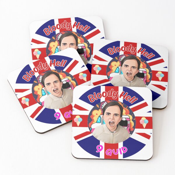 Item preview, British Angry Ice Cream Girl - Bloody Hell | 9 Quid designed and sold by Color Toonix.