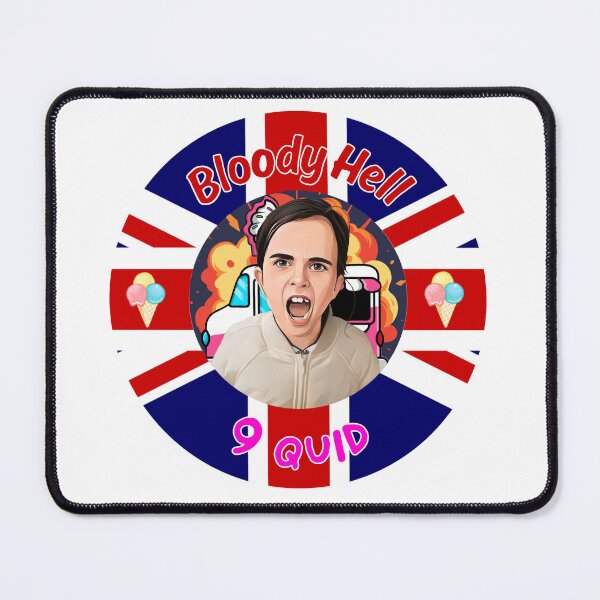 Item preview, British Angry Ice Cream Girl - Bloody Hell | 9 Quid designed and sold by Color Toonix.