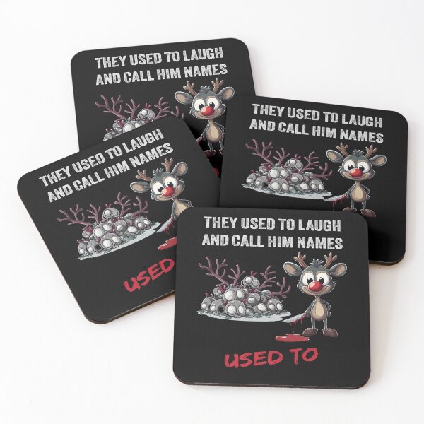 Item preview, They Used To Laugh - Dark Humor Revenge Reindeer designed and sold by TheSillySartor.