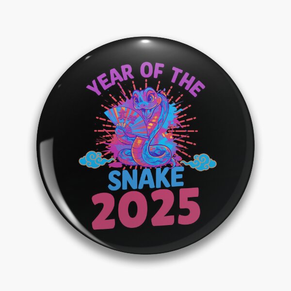 Item preview,  Cute Blue and orange Snake with  ver7-Year of the Snake 2025- Chinese Zodiac Theme- black Background designed and sold by CosmicNook1.