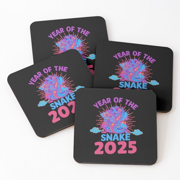 Item preview,  Cute Blue and orange Snake with  ver7-Year of the Snake 2025- Chinese Zodiac Theme- black Background designed and sold by CosmicNook1.
