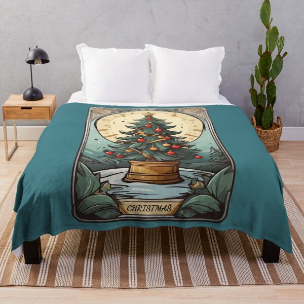 Item preview, Tarot card with christmas tree designed and sold by twisted-dot.