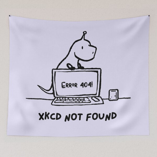 Item preview, xkcd not found designed and sold by Crush-Vogue.