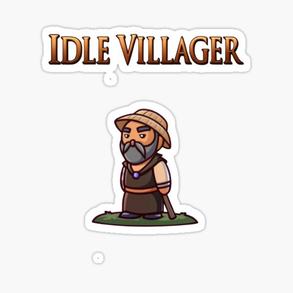 Item preview, Idle Villager designed and sold by Colorful-Garden.