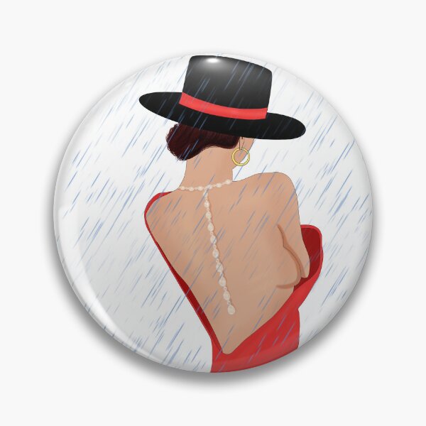 Item preview, Spring girly in the rain | red dress girl designed and sold by Diavers-store.