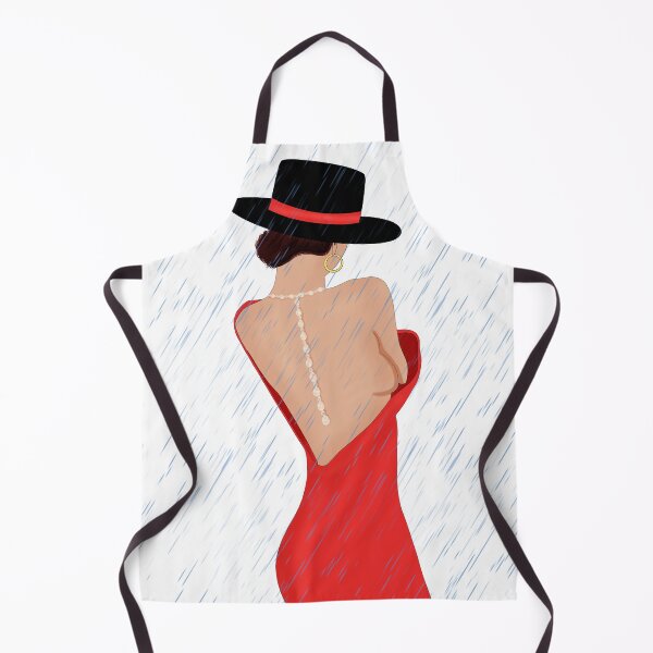 Item preview, Spring girly in the rain | red dress girl designed and sold by Diavers-store.