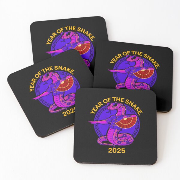 Item preview, Cute blue and purple Snake with  ver8-Year of the Snake 2025- Chinese Zodiac Theme- black Background designed and sold by CosmicNook1.