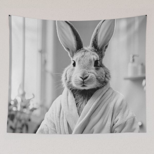 Item preview, Relaxing Rabbit in a Cozy Robe designed and sold by vk09.