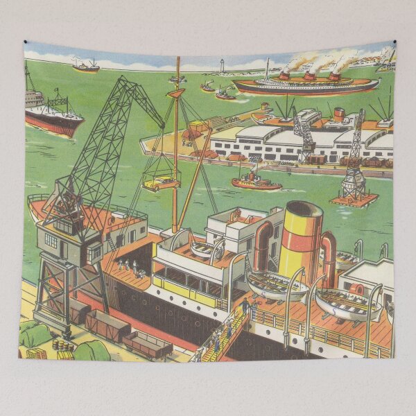 Item preview, port with container ships designed and sold by Mauswohn.