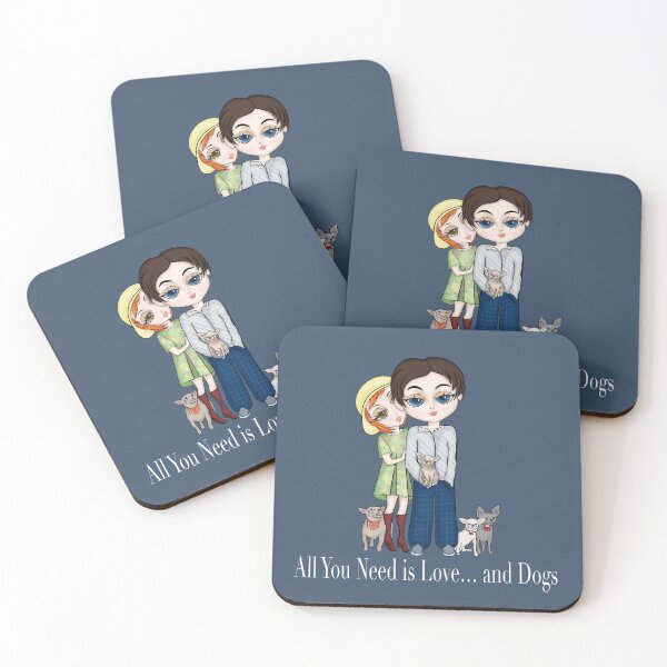 Item preview, Boy and Girl and Dogs. Couple Lover designed and sold by KateQR.